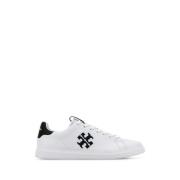 Tory Burch Vita Nappa Läder Court Sneakers White, Dam