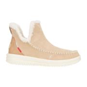 Hey Dude Suede Camden Skor Beige, Dam