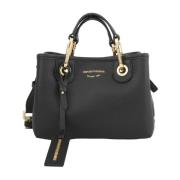 Emporio Armani Svart Shoppingväska Black, Dam