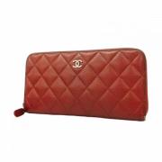 Chanel Vintage Pre-owned Laeder plnbcker Red, Dam