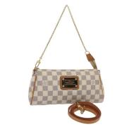 Louis Vuitton Vintage Pre-owned Canvas axelremsvskor White, Dam