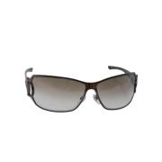 Gucci Vintage Pre-owned Plast solglasgon Brown, Dam