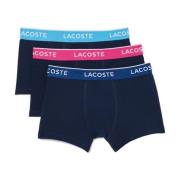 Lacoste 3-Pack Stretch Bomullsboxers - Blå Multicolor, Herr