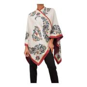 Etro Vit Dam Capes och Ponchos Multicolor, Dam