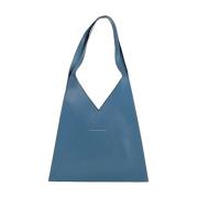 MM6 Maison Margiela Stilren Läder Väska Blue, Dam