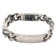 Louis Vuitton Vintage Pre-owned Metall armband Gray, Herr