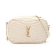 Yves Saint Laurent Vintage Pre-owned Laeder axelremsvskor Beige, Dam