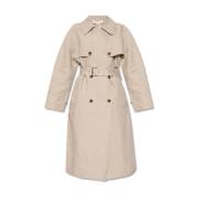 Michael Kors Lino Trench Coat Brown, Dam