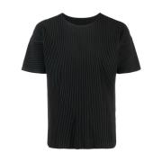 Issey Miyake Svart Homme Plisse T-Shirt Black, Herr