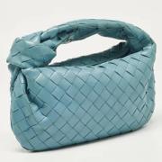 Bottega Veneta Vintage Pre-owned Laeder handvskor Blue, Dam