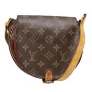 Louis Vuitton Vintage Pre-owned Canvas axelremsvskor Brown, Dam