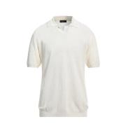 Roberto Collina Klassisk Polo Shirt för Män White, Herr