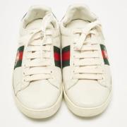 Gucci Vintage Pre-owned Laeder sneakers White, Dam