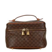 Celine Vintage Pre-owned Canvas handvskor Brown, Dam