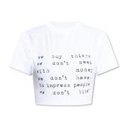 Vetements Tryckt T-shirt White, Dam