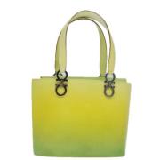 Salvatore Ferragamo Pre-owned Pre-owned Laeder handvskor Yellow, Dam