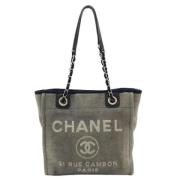 Chanel Vintage Pre-owned Canvas chanel-vskor Blue, Dam