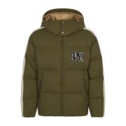 Palm Angels Monogram Track Down Jackor Green, Herr