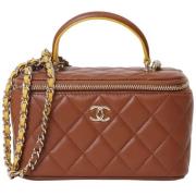 Chanel Vintage Pre-owned Laeder chanel-vskor Brown, Dam