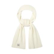 UGG Chunky Rib Scarf White, Dam