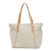 Louis Vuitton Vintage Pre-owned Tyg louis-vuitton-vskor White, Dam