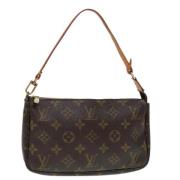 Louis Vuitton Vintage Pre-owned Canvas kuvertvskor Brown, Dam