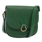 Louis Vuitton Vintage Pre-owned Laeder axelremsvskor Green, Dam