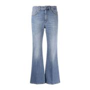 Stella McCartney Höga Flare Jeans Blue, Dam