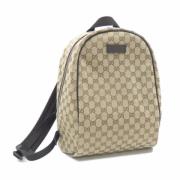 Gucci Vintage Pre-owned Canvas axelremsvskor Beige, Dam