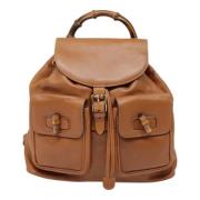 Gucci Vintage Pre-owned Laeder ryggsckar Brown, Dam