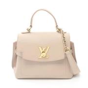 Louis Vuitton Vintage Pre-owned Laeder handvskor Beige, Dam