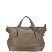 Louis Vuitton Vintage Pre-owned Laeder handvskor Gray, Dam