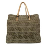 Fendi Vintage Pre-owned Canvas fendi-vskor Green, Dam