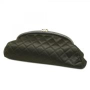 Chanel Vintage Pre-owned Satin chanel-vskor Black, Dam