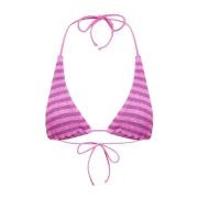 Bond-Eye Randig Rosa Bikini Topp Sofie Pink, Dam