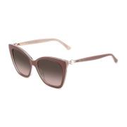 Jimmy Choo Rosa Acetat Dam Solglasögon med Degraded Linser Pink, Dam