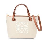 Loewe Pre-owned Pre-owned Canvas handvskor Beige, Dam