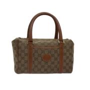 Gucci Vintage Pre-owned Canvas handvskor Brown, Dam