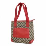 Gucci Vintage Pre-owned Canvas axelremsvskor Red, Dam