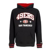 New Era San Francisco 49ers Oversized Hoodie Svart/Röd Black, Herr