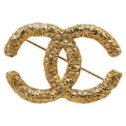 Chanel Vintage Pre-owned Metall chanel-smycken Yellow, Dam