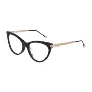 Philipp Plein Cat Eye Svart Cellulosaacetatramar Black, Dam