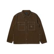 HUF Stilfull Shacket i olika storlekar Brown, Herr