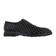 Dolce & Gabbana Derby skor med prickig ponnyhud Black, Herr