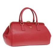 Prada Vintage Pre-owned Laeder handvskor Red, Dam