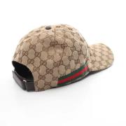 Gucci Vintage Pre-owned Tyg hattar-och-kepsar Beige, Dam