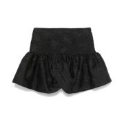 Rotate Birger Christensen Svart Blommig Jacquard Puffball Kjol Black, ...