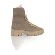 Cerruti 1881 Läder Ankelboots med Gummisula Beige, Dam