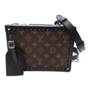 Louis Vuitton Vintage Pre-owned Canvas crossbodyvskor Black, Dam