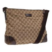 Gucci Vintage Pre-owned Canvas gucci-vskor Beige, Dam